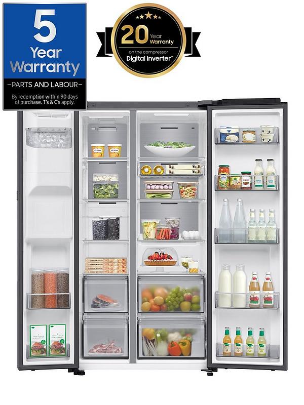 Samsung Series 9 RS90F64EEFEU 634-litre Smart American Fridge Freezer with Spacemax Technology - Black - Image 2